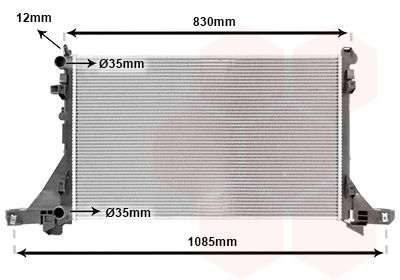 VAN WEZEL Radiators, Motora dzesēšanas sistēma 43002561